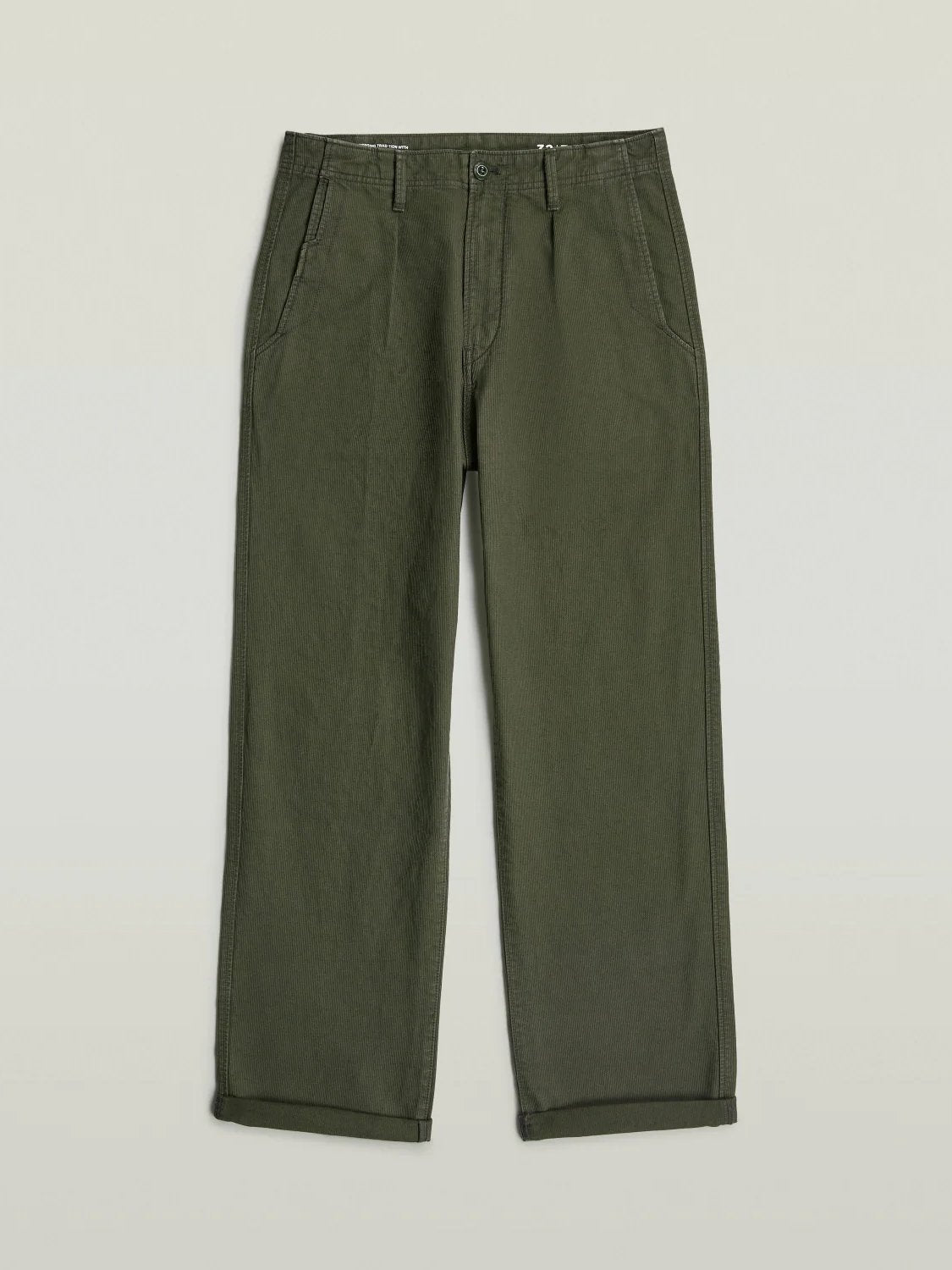 G-STAR PLEATED CHINO RELAXED ASFALT GD