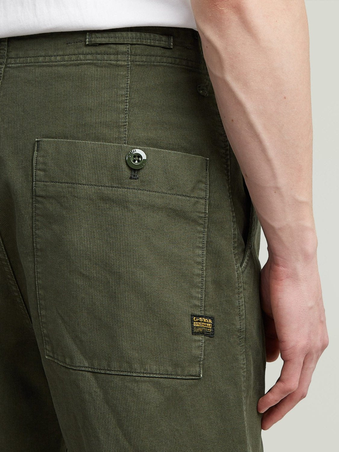 G-STAR PLEATED CHINO RELAXED ASFALT GD