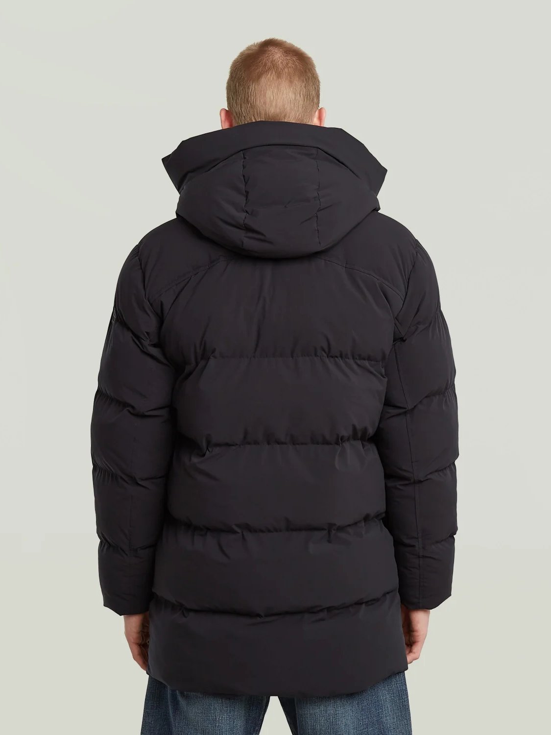 GSTAR G-WHISTLER PADDED HOODED PARKA 2.0 DK BLACK