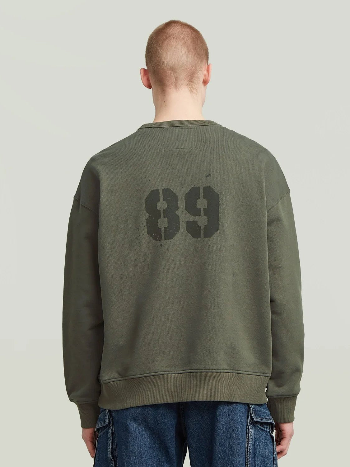 G-STAR SPRAYED 89 LOOSE SWEATSHIRT GS GREY
