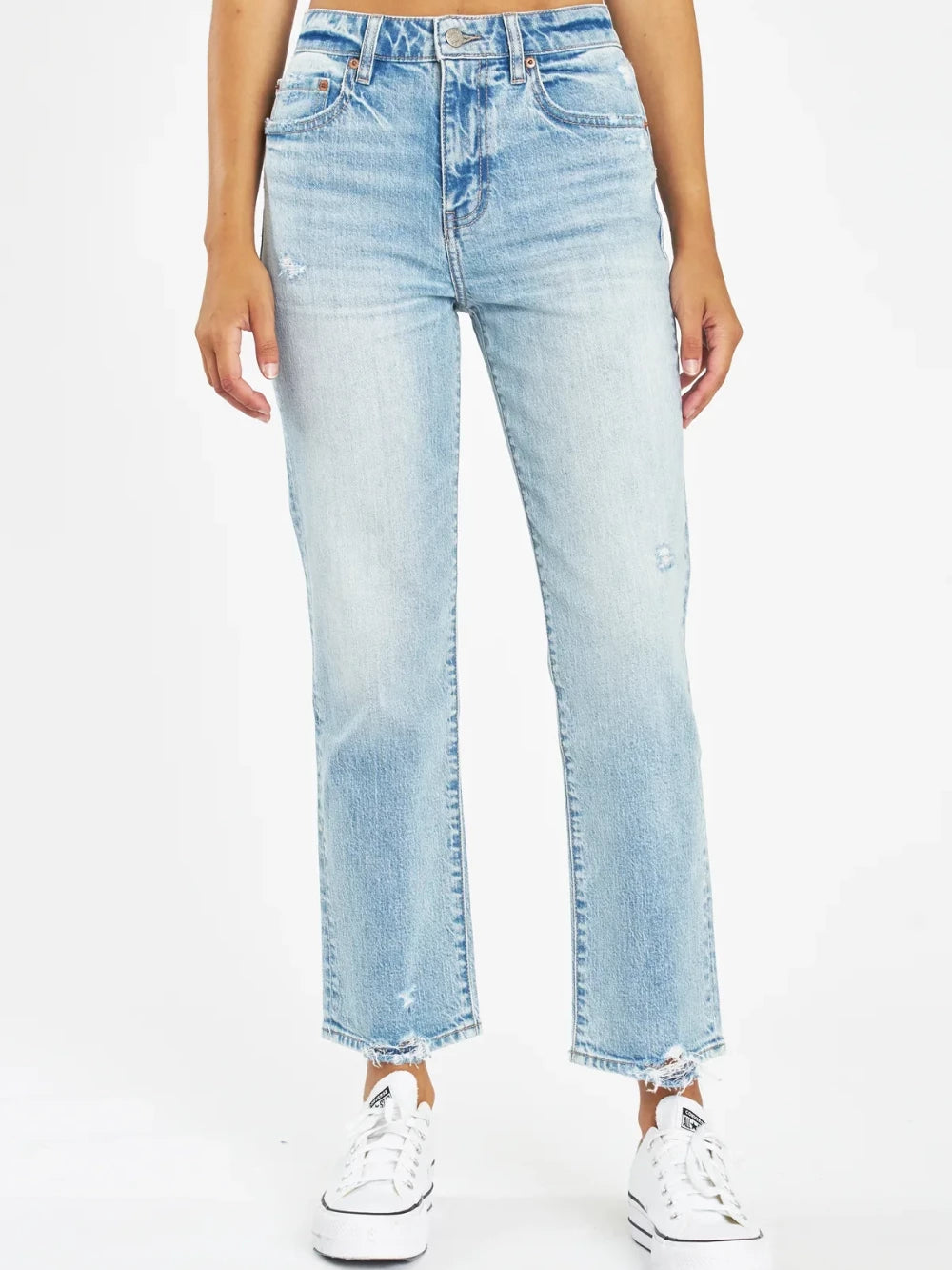 DAZE DENIM STRAIGHT UP HIGH RISE STRAIGHT HIGH KEY