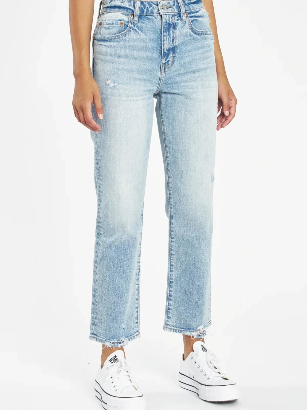 DAZE DENIM STRAIGHT UP HIGH RISE STRAIGHT HIGH KEY