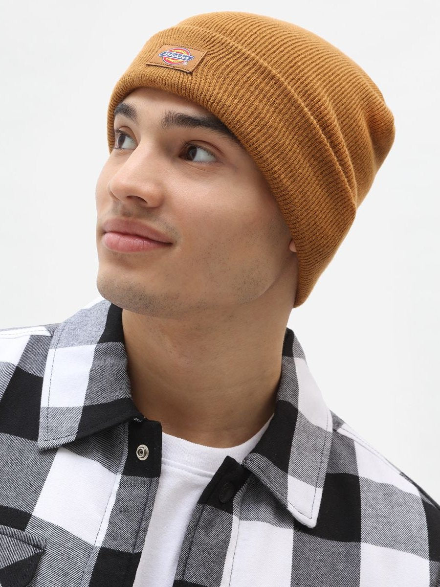 DICKIES TALL CUFF BEANIE BROWN DUCK