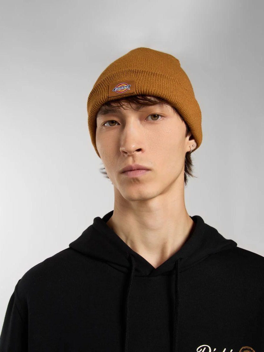DICKIES TALL CUFF BEANIE BROWN DUCK
