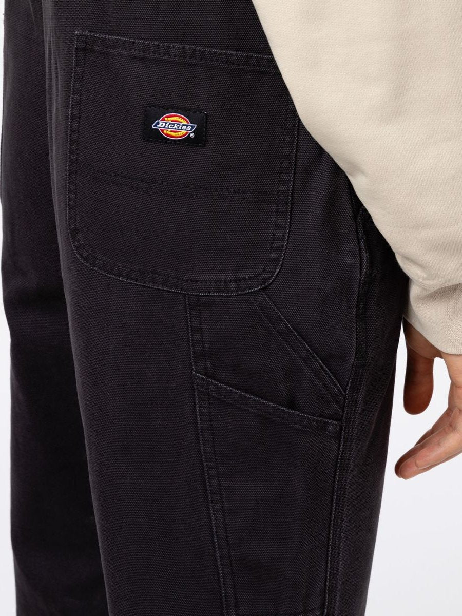 DICKIES DUCK CANVAS CLASSIC BIB OVERALL STONEWASHED BLACK