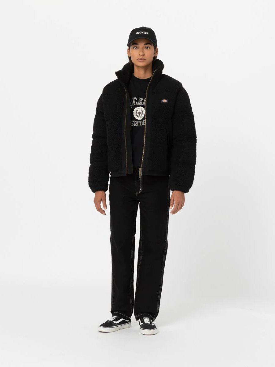 DICKIES MOUNT HOPE PUFFER JACKET KNIT BLACK