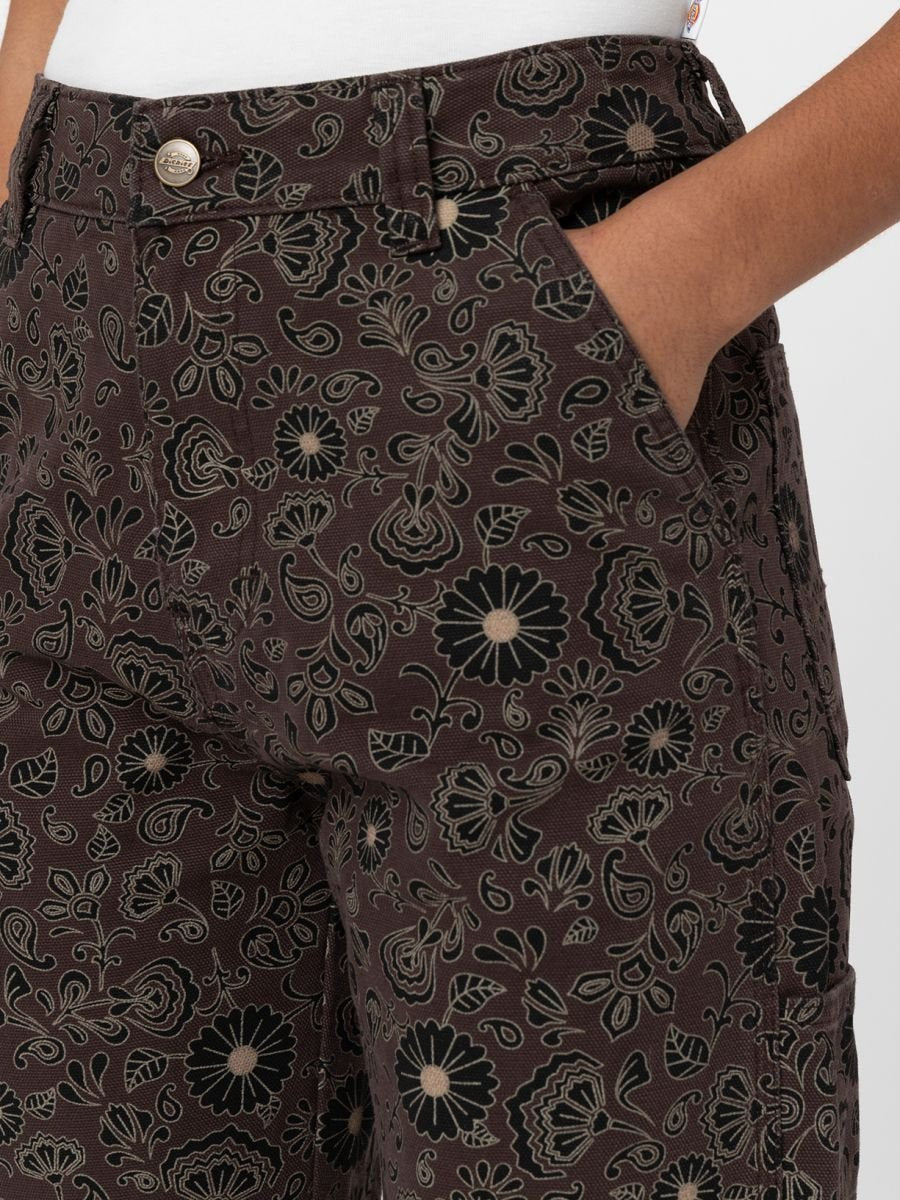 DICKIES ELLIS FLORAL PANT DARK BASE