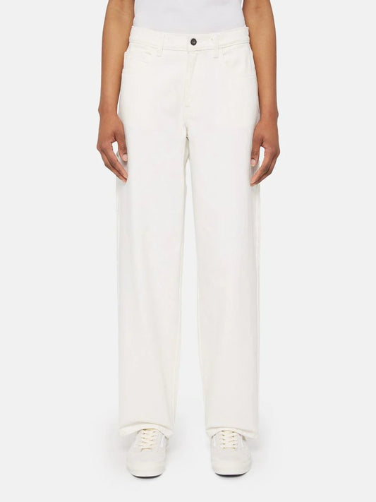 DICKIES HERNDON LOOSE FIT DENIM JEANS WHITE