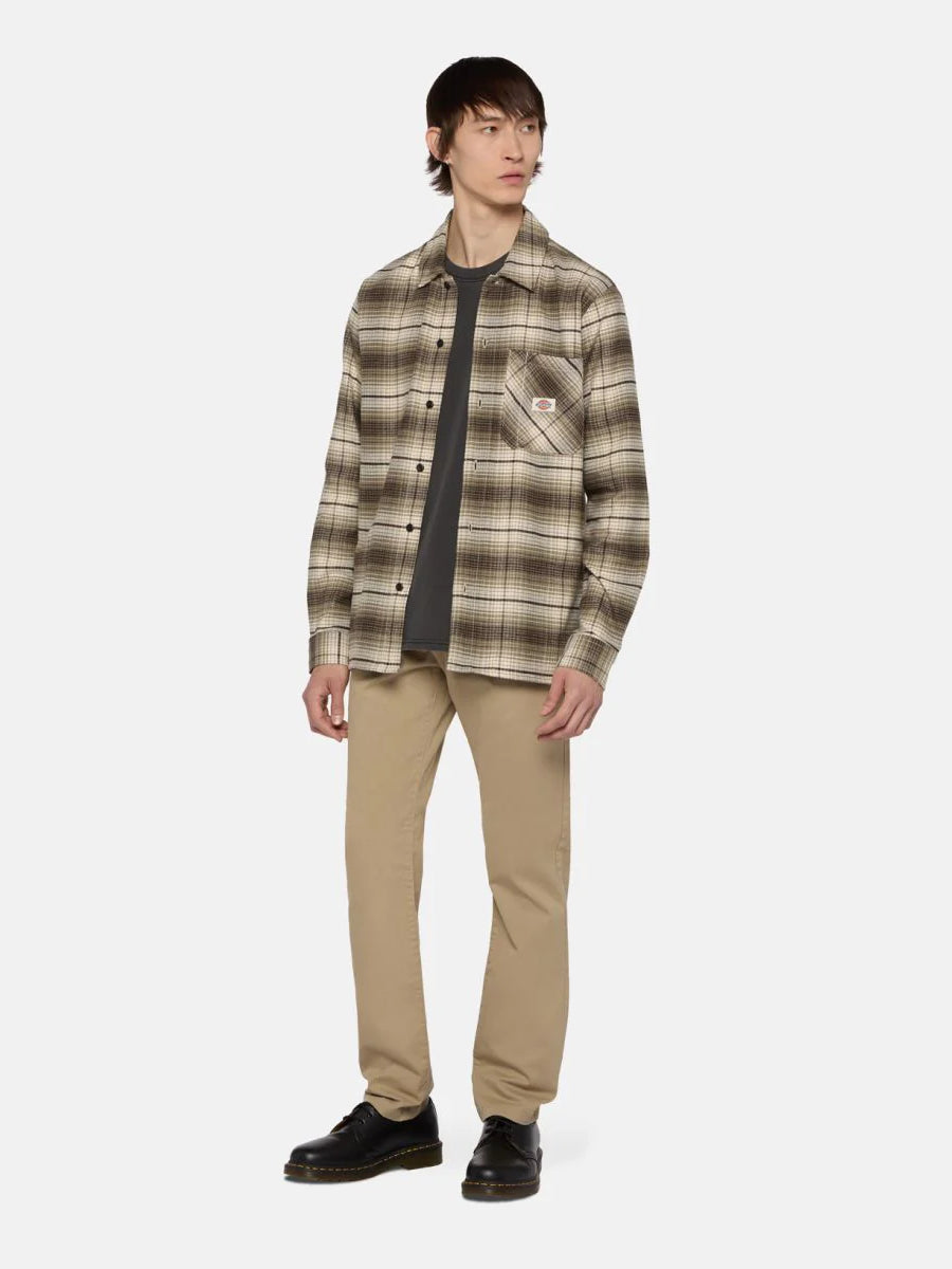 DICKIES FOREST CHECK SHIRT IMPERIAL GREEN