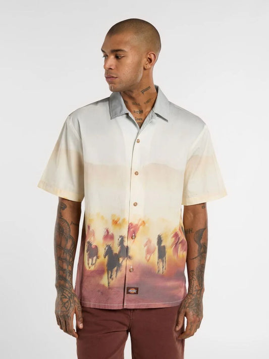 DICKIES RUNNING WILD S/S SHIRT OAK BUFF