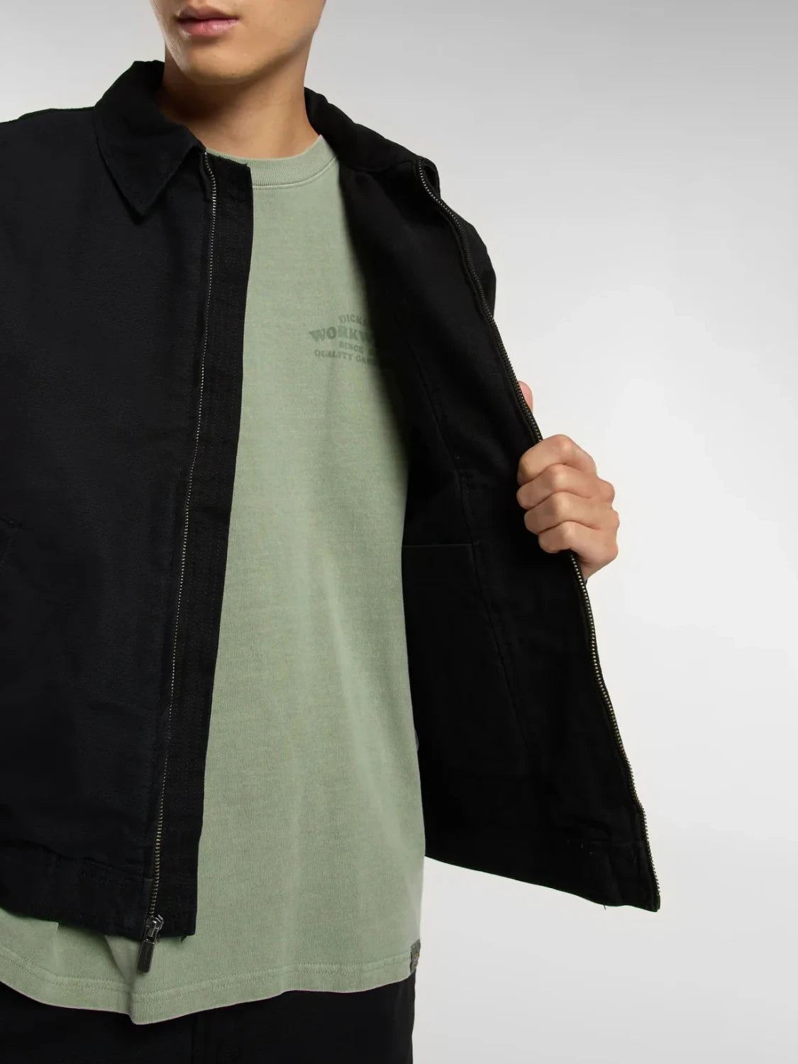 DICKIES PAINTER CANVAS JACKET BLACK