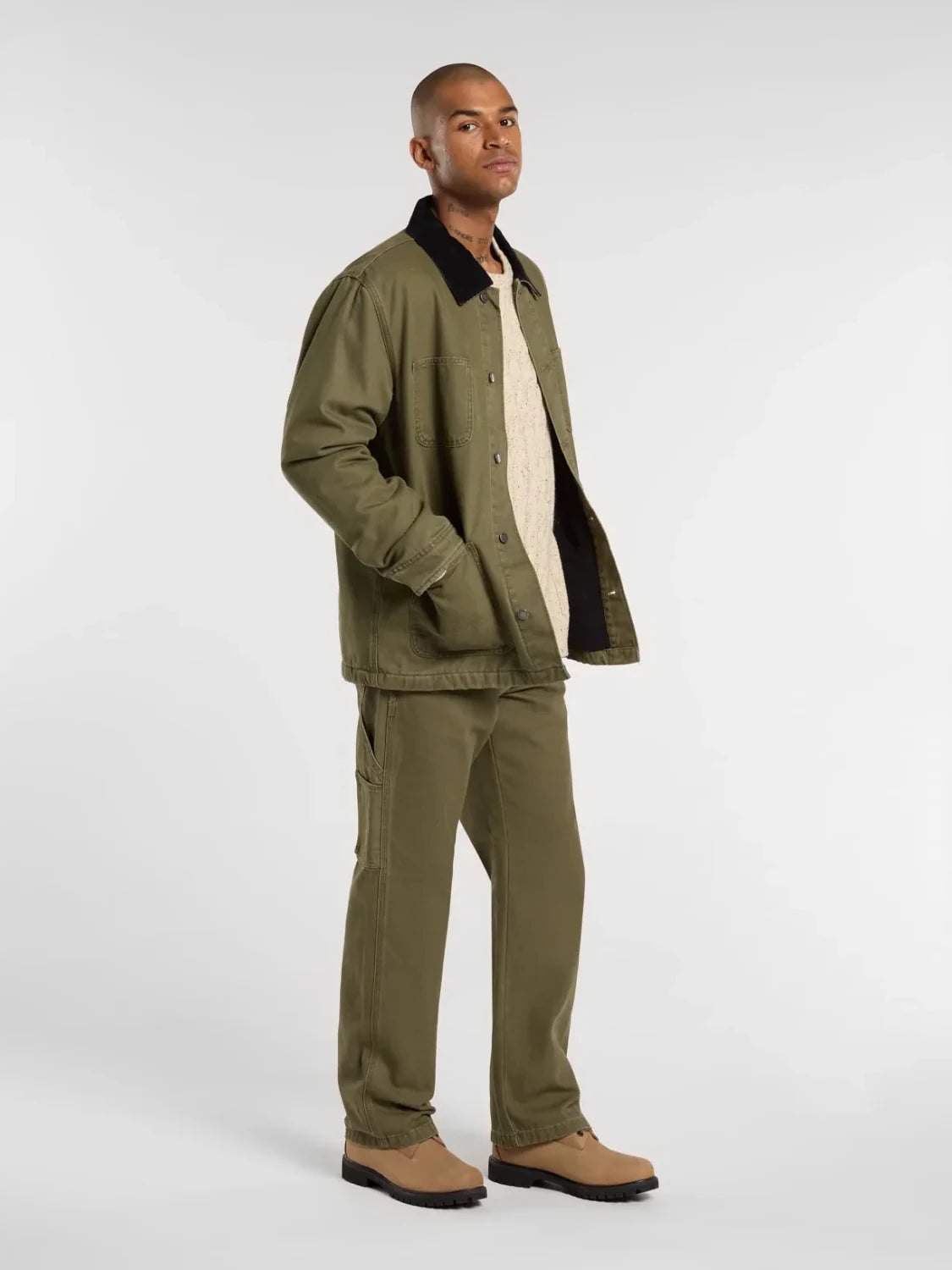 DICKIES CANVAS CARPENTER PANT MILITARY GREEN