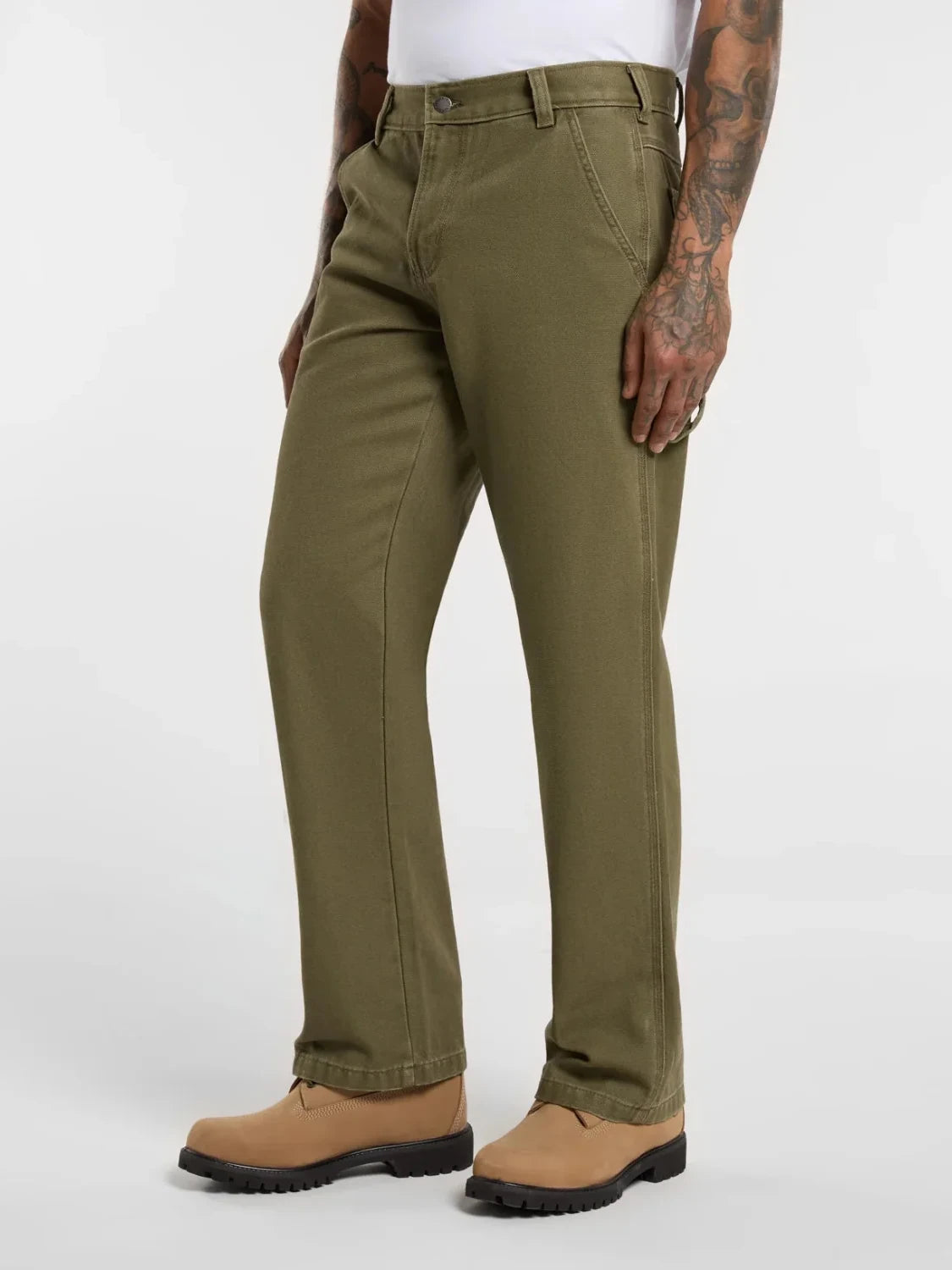 DICKIES CANVAS CARPENTER PANT MILITARY GREEN