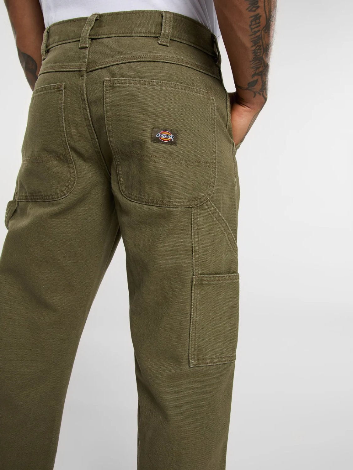 DICKIES CANVAS CARPENTER PANT MILITARY GREEN