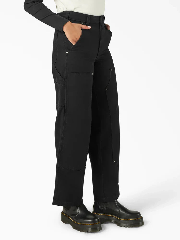 DICKIES DOUBLE KNEE CANVAS PANT BLACK