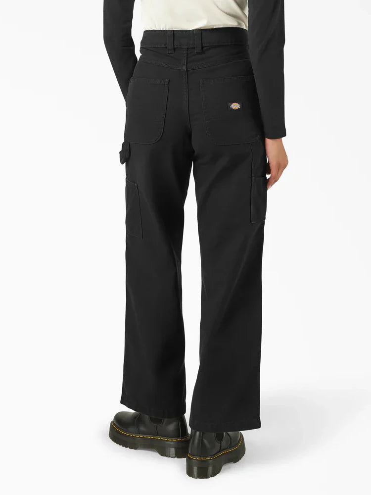 DICKIES DOUBLE KNEE CANVAS PANT BLACK