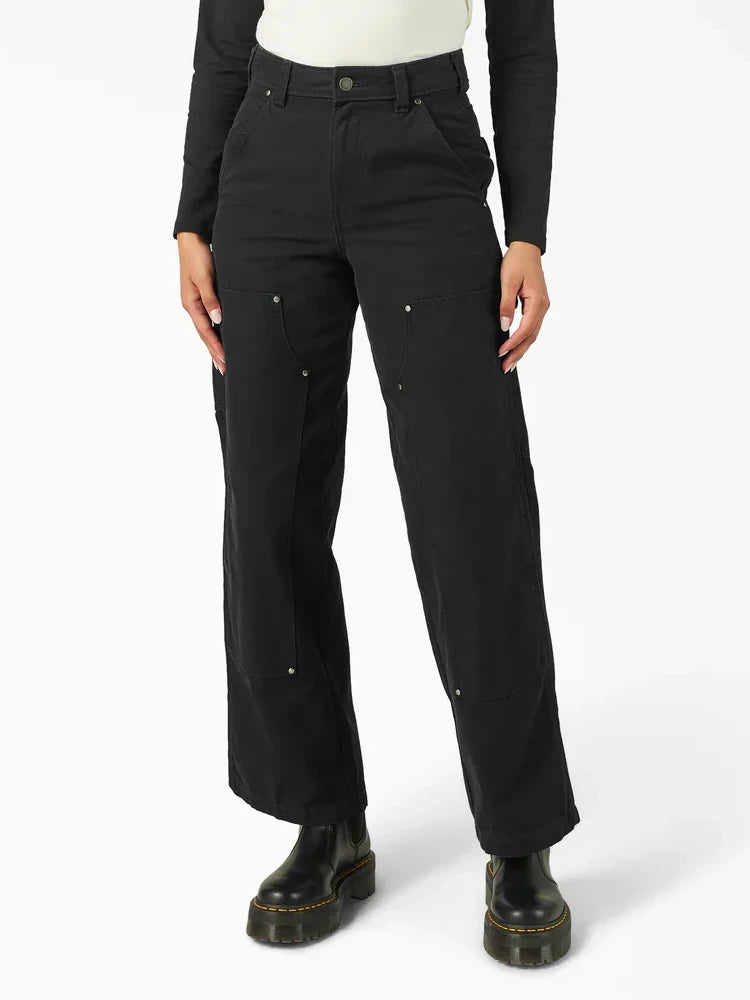DICKIES DOUBLE KNEE CANVAS PANT BLACK