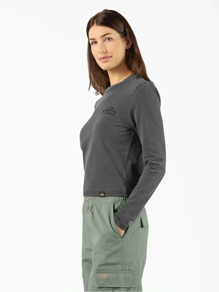 DICKIES CHRISTIANA LONG SLEEVE T-SHIRT BLACK