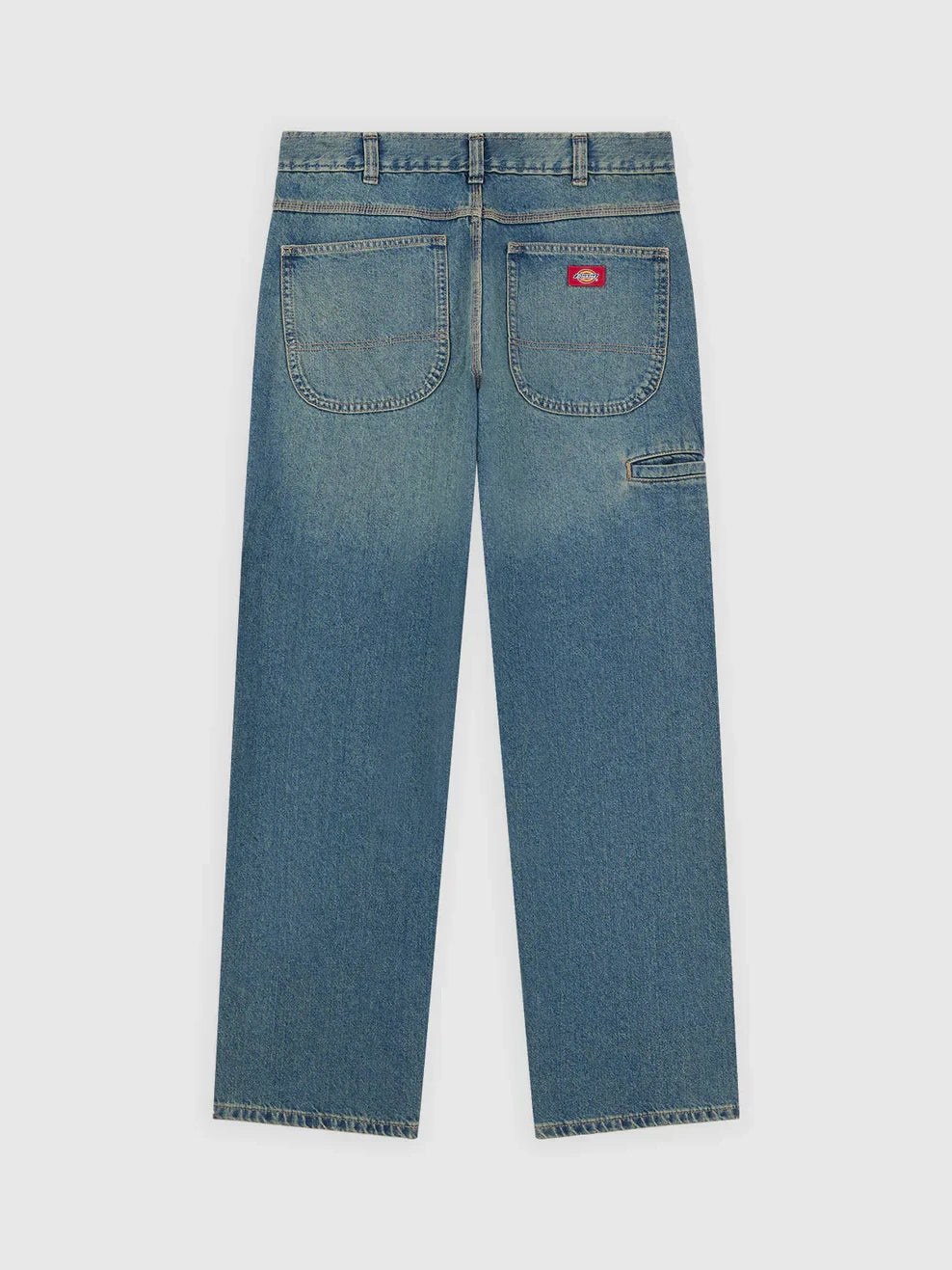 DICKIES BAGGY TAPERED WORK JEAN KHAKI TINTED BLUE
