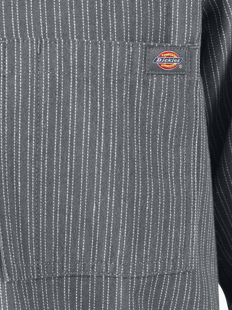 DICKIES LIMA PINSTRIPE SHIRT CHARCOAL