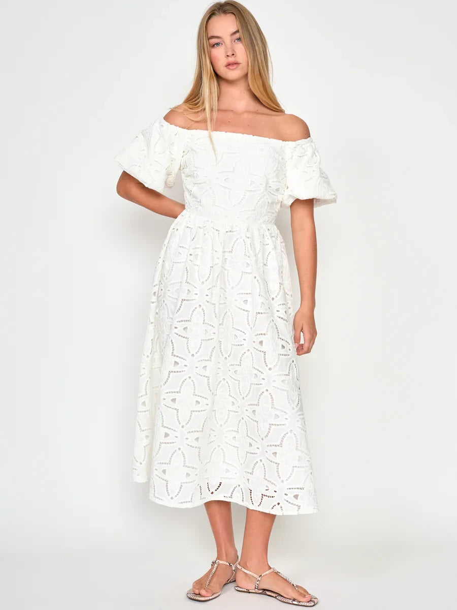 dRA BARBADOS DRESS WHITE