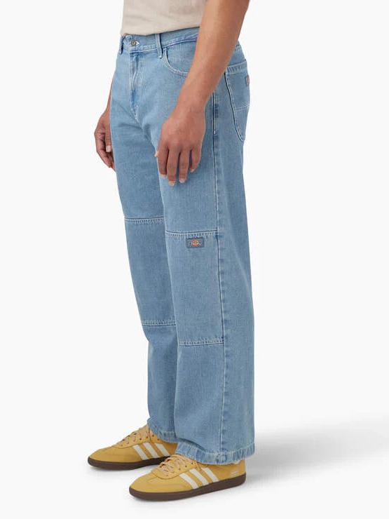 DICKIES LOOSE FIT DOUBLE KNEE JEANS LIGHT DENIM