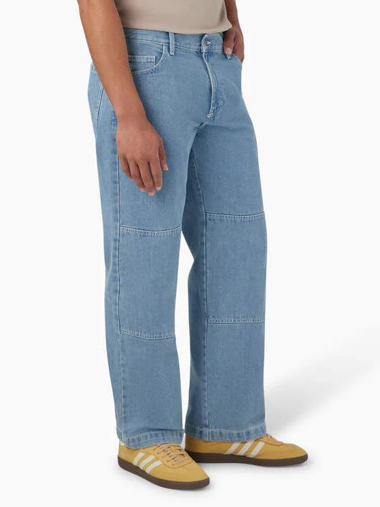DICKIES LOOSE FIT DOUBLE KNEE JEANS LIGHT DENIM