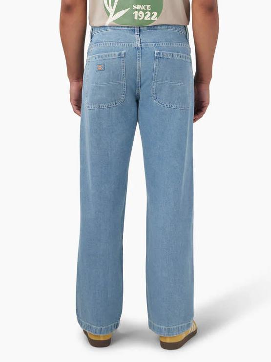 DICKIES LOOSE FIT DOUBLE KNEE JEANS LIGHT DENIM