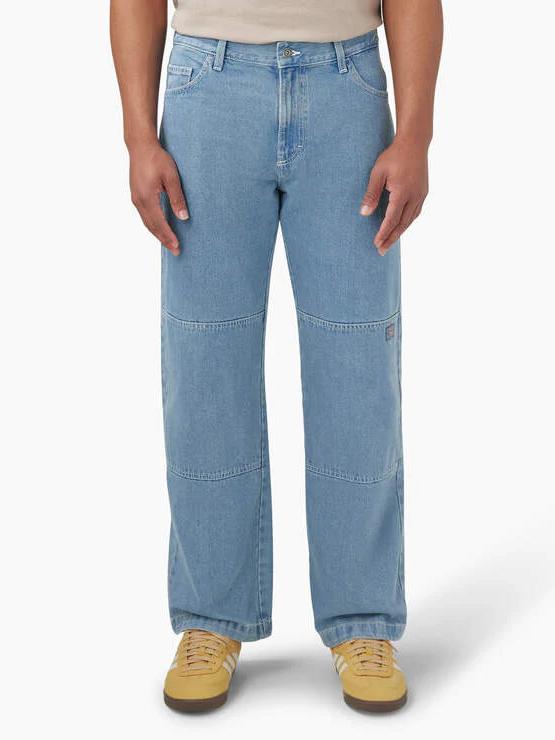 DICKIES LOOSE FIT DOUBLE KNEE JEANS LIGHT DENIM