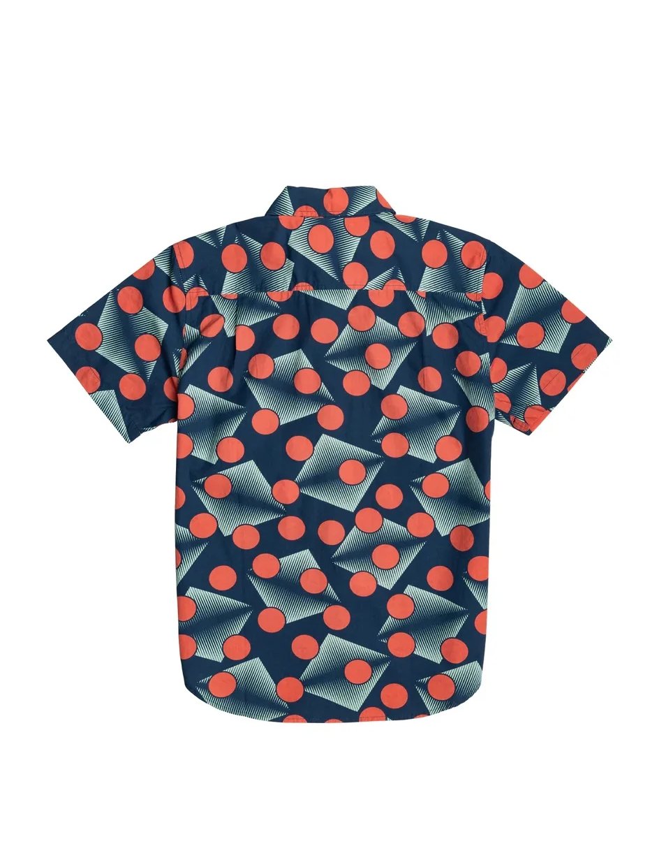 DARK SEAS ELLIS SHORT SLEEVE WOVEN NAVY