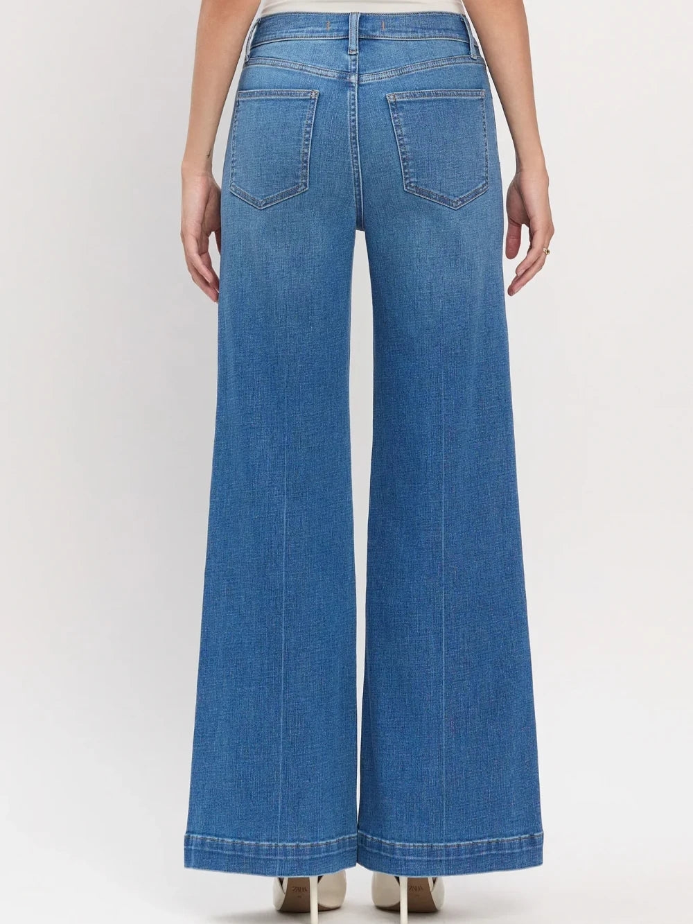 EUNINA JEANS CHLOE HIGH RISE WIDE LEG JEAN READ MY LIPS