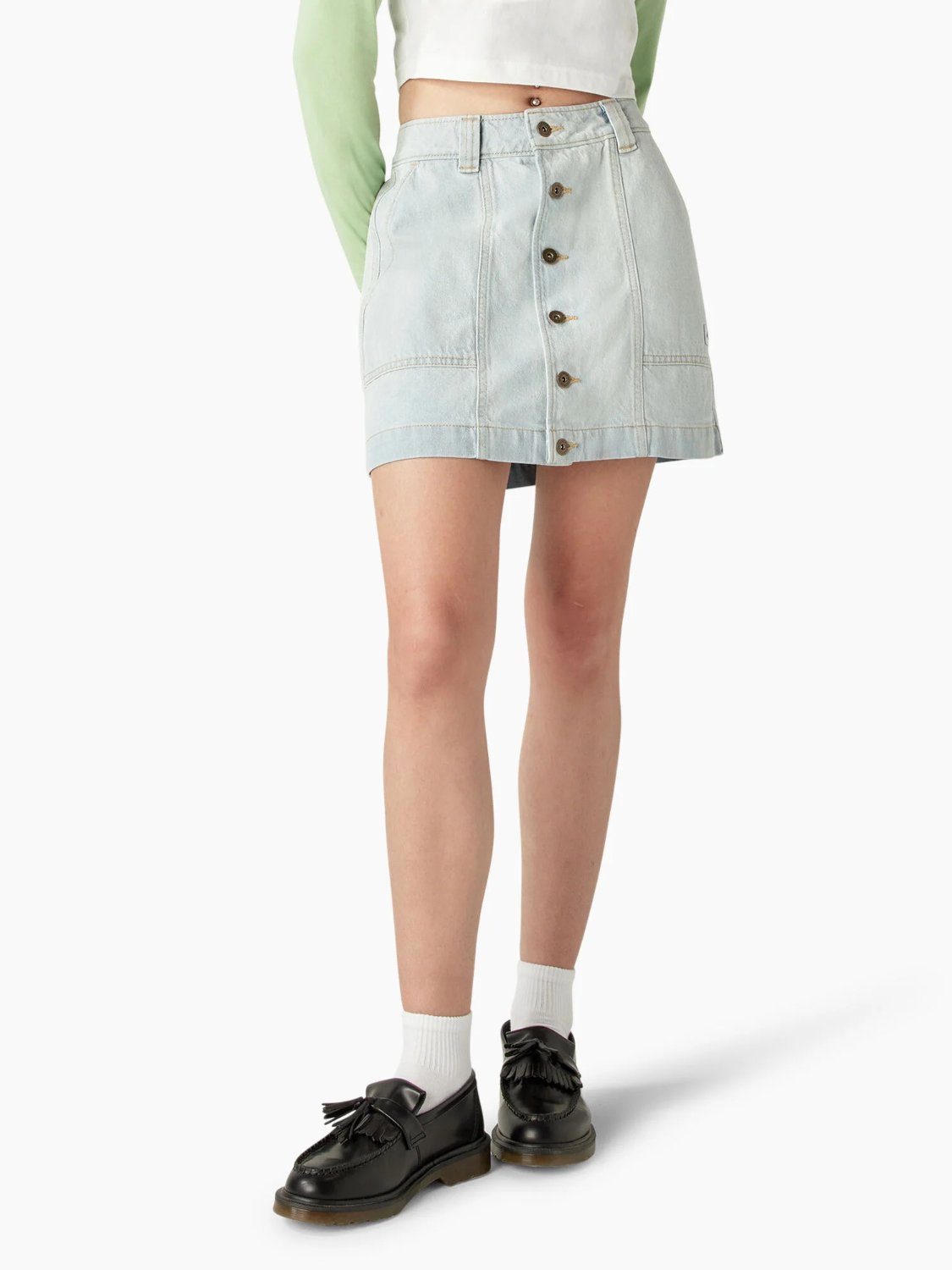 DICKIES MADISON SKIRT LT DENIM