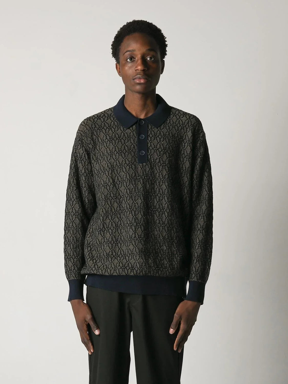 FORMER EXPANSION KNIT POLO ARMY NAVY