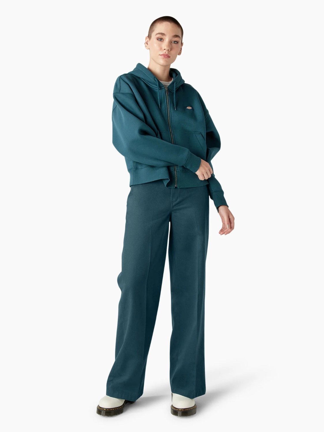 DICKIES WIDE LEG WORK PANT REFLECTING POND