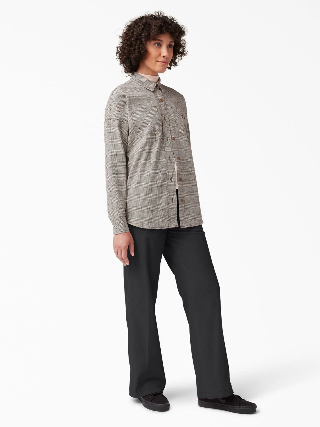 DICKIES HALLEYVILLE CORDUROY WIDE LEG PANT BLACK