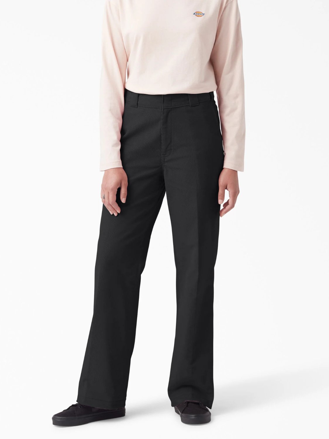 DICKIES HALLEYVILLE CORDUROY WIDE LEG PANT BLACK