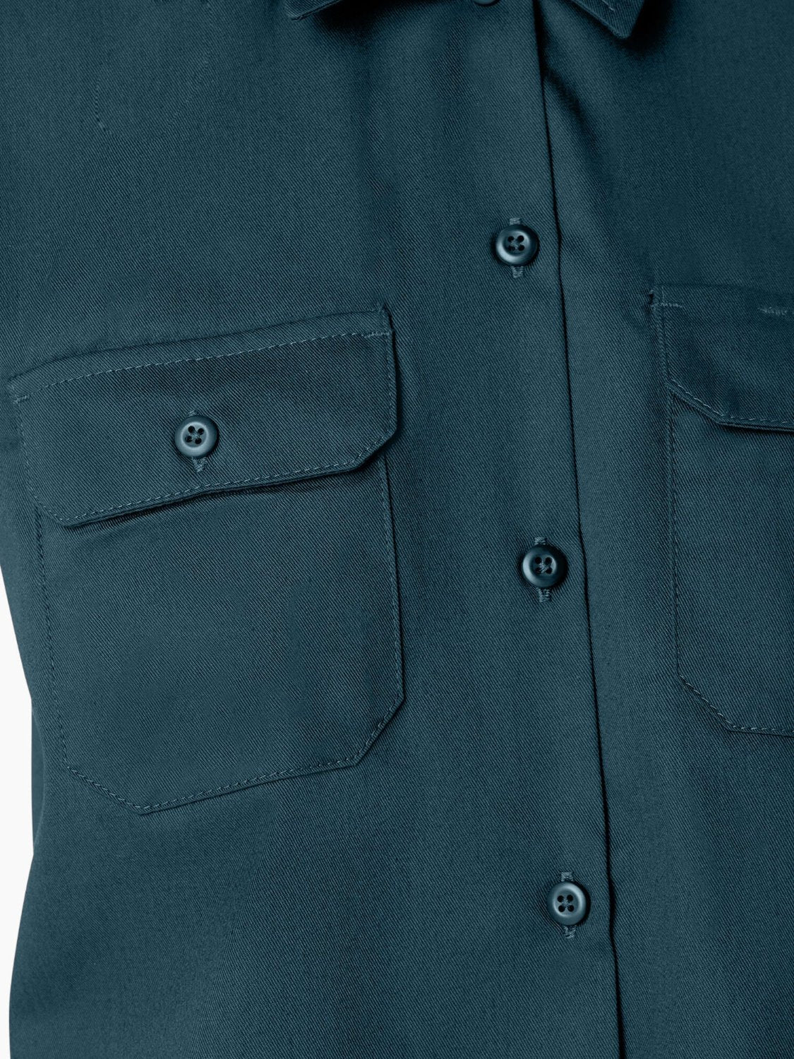 DICKIES RELAXED FIT CROPPED WORK SHIRT REFLECTING POND