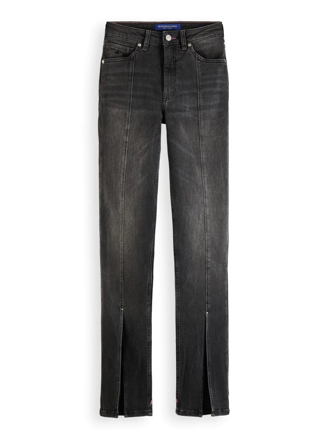 SCOTCH & SODA SEASONAL HAUT WITH KICK FLARE HERO BLACK