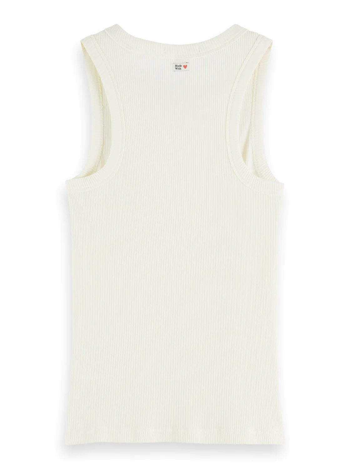 SCOTCH & SODA CONVERSION RACER TANK ECRU