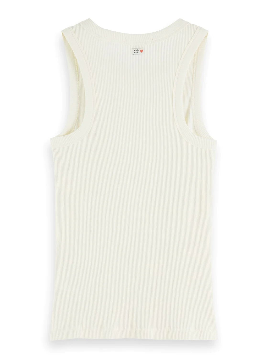 SCOTCH & SODA CONVERSION RACER TANK ECRU