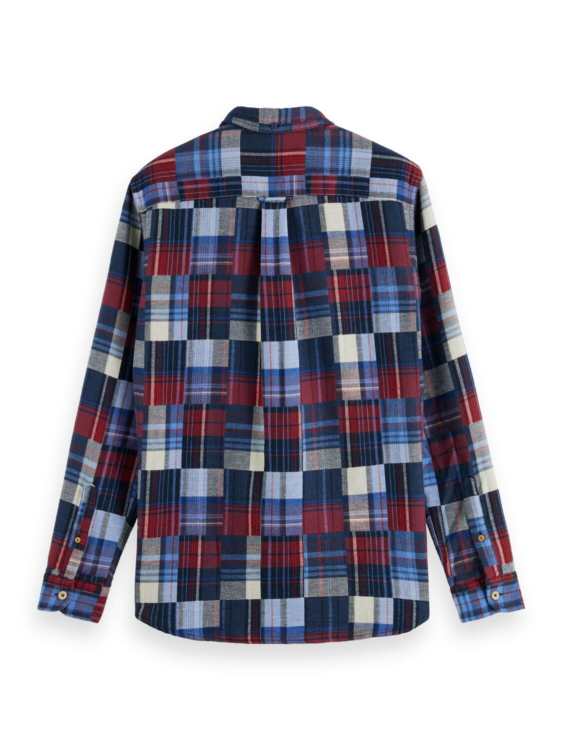 SCOTCH & SODA FLANNEL CHECK SHIRT BLUE CHECK