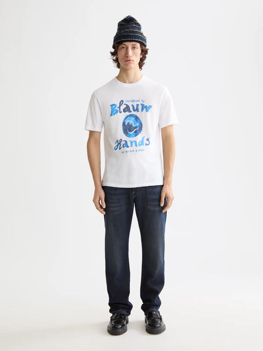 S&S THE ZEE STRAIGHT JEANS PAINT IT BLAUW