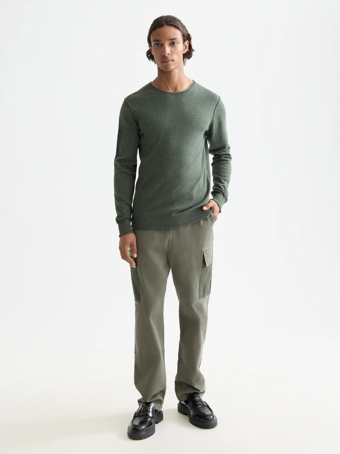 S&S NEPS WOOL BLEND PULLOVER THYME