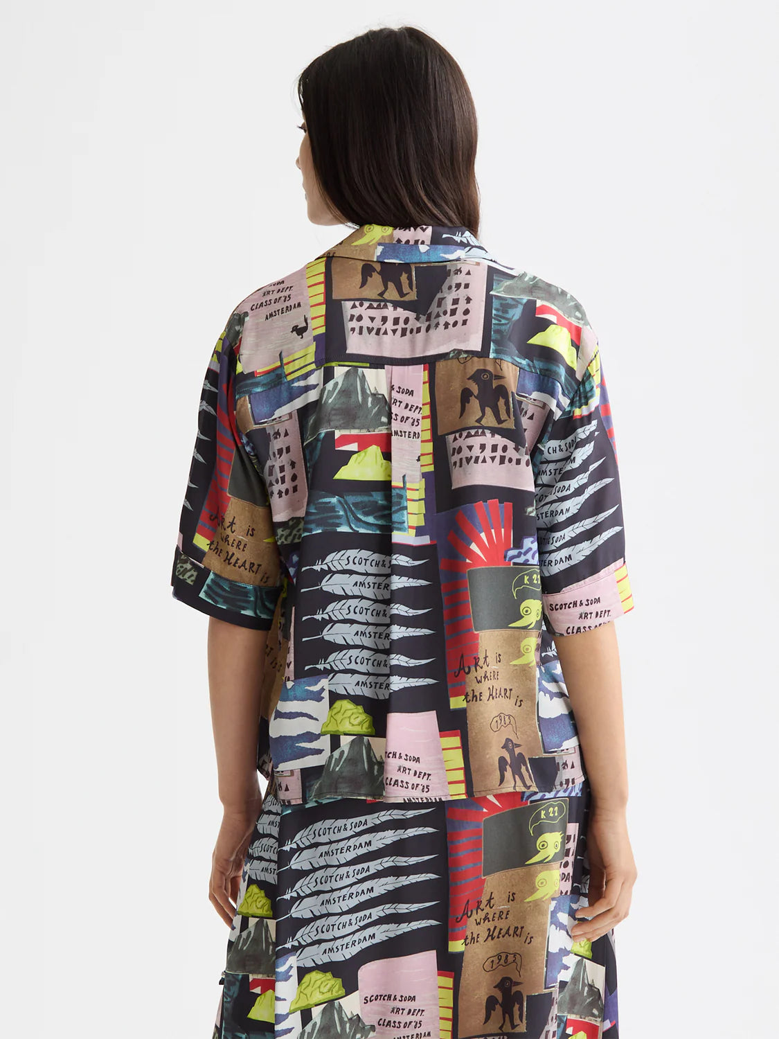 SCOTCH & SODA PRINTED SHORT SLEEVE SHIRT MULTI