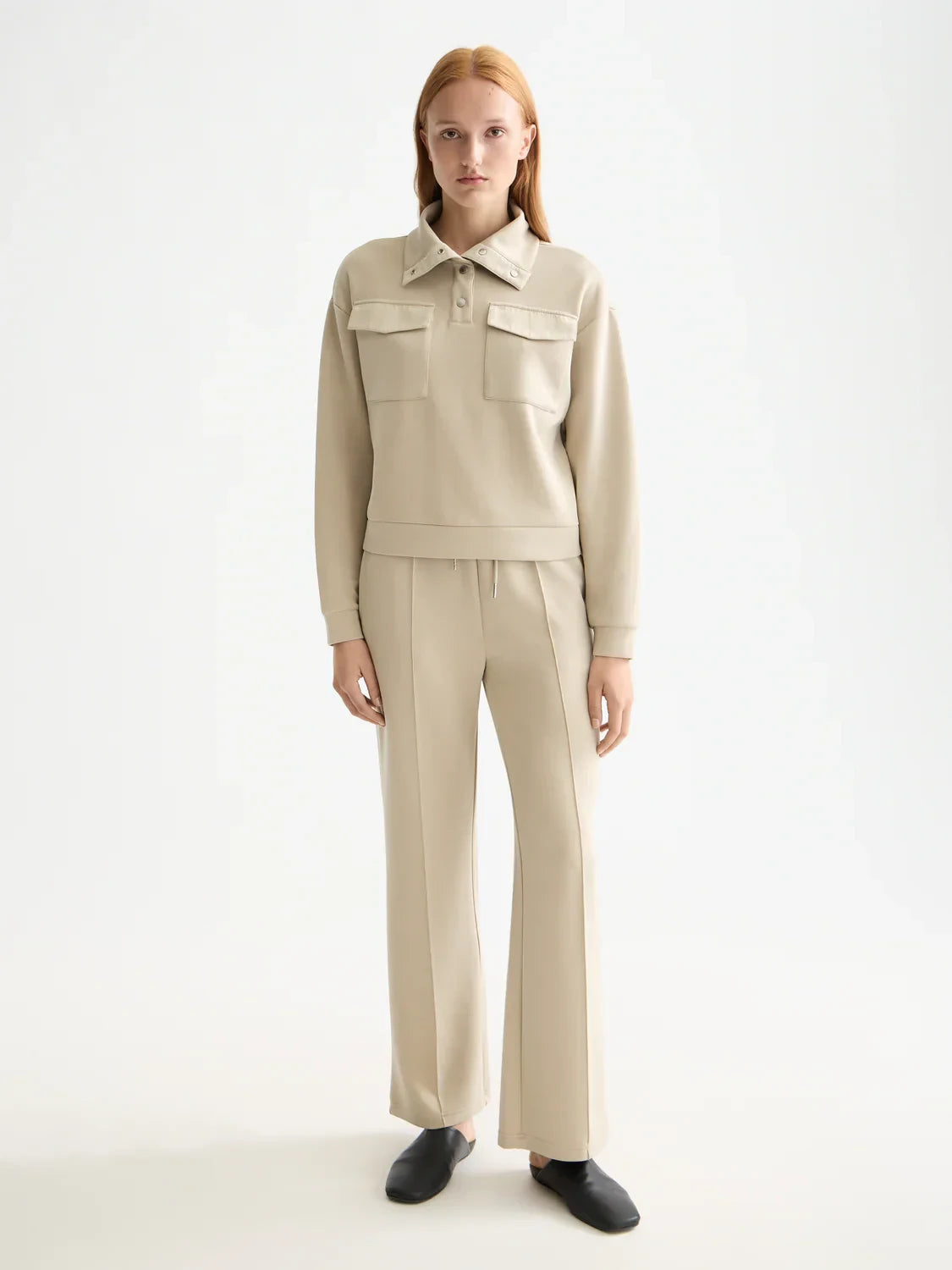 S&S TENCEL UTILITY SWEATSHIRT PLAZA TAUPE