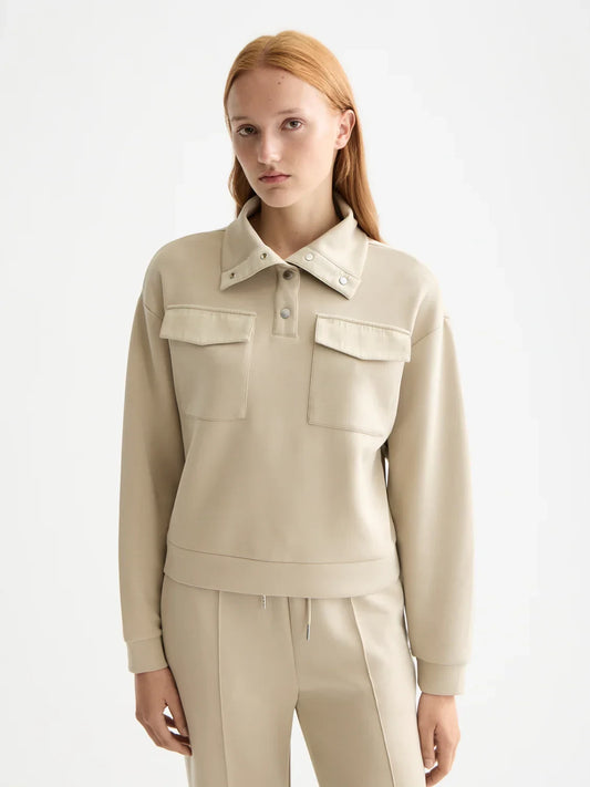 S&S TENCEL UTILITY SWEATSHIRT PLAZA TAUPE