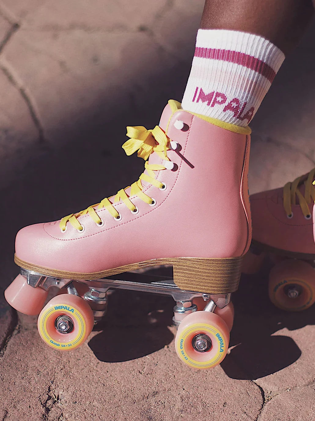 IMPALA QUAD SKATE PINK/YELLOW