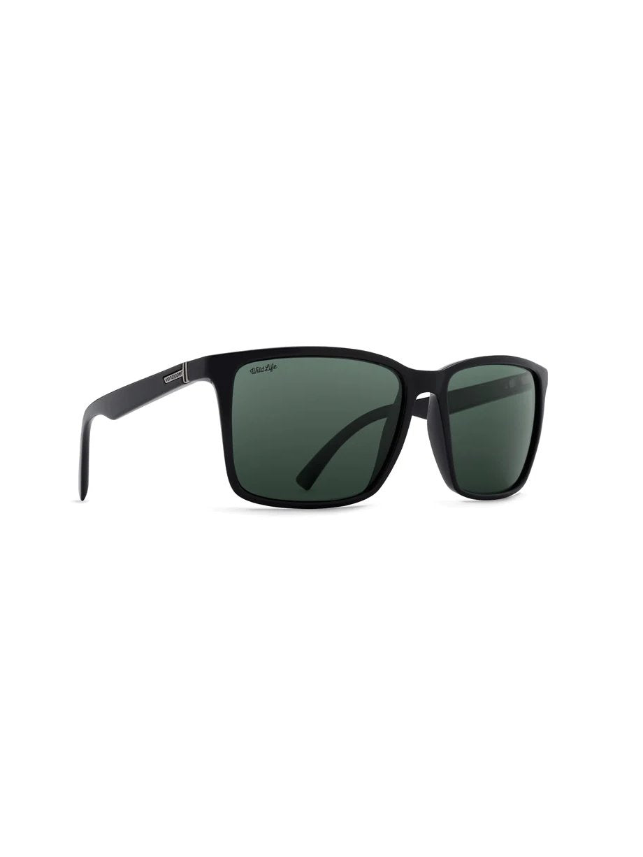 VON ZIPPER LESMORE POLARIZED SUNGLASSES BLACK GLOSS