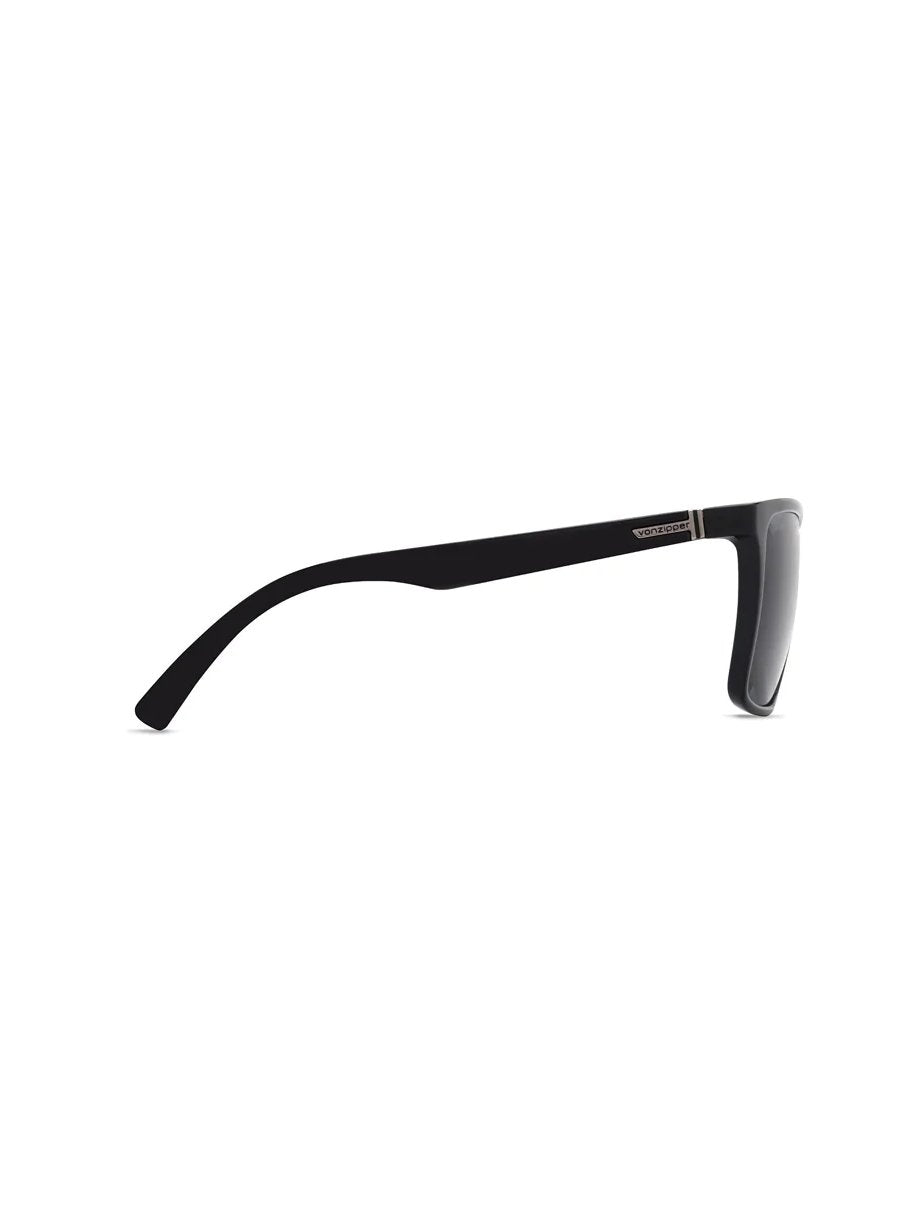 VON ZIPPER LESMORE POLARIZED SUNGLASSES BLACK GLOSS SIDE