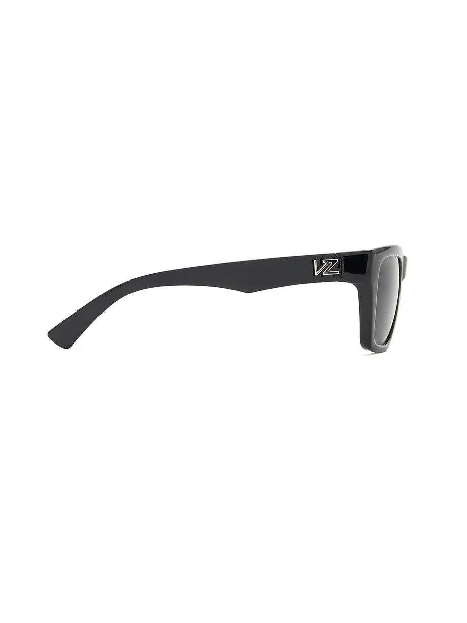 VON ZIPPER MODE SUNGLASSES BLACK GLOSS GREY SIDE